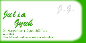 julia gyuk business card